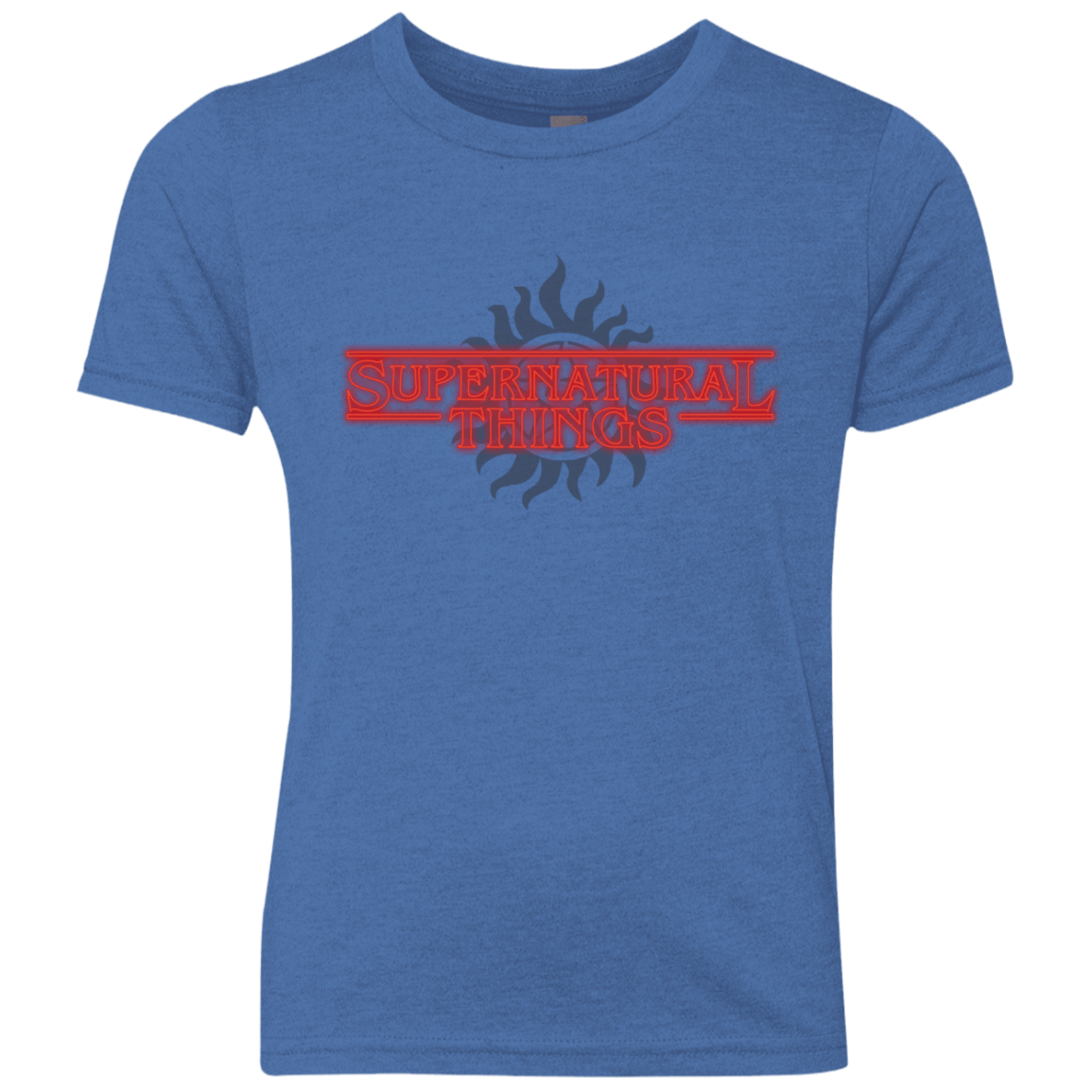 T-Shirts Vintage Royal / YXS SPN Things Youth Triblend T-Shirt