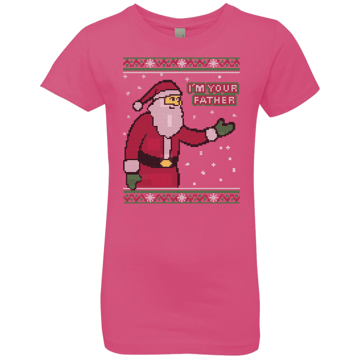 T-Shirts Hot Pink / YXS Spoiler Christmas Sweater Girls Premium T-Shirt