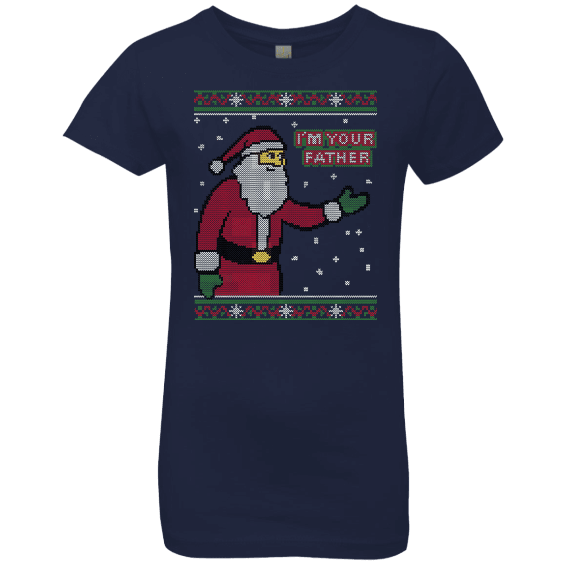 T-Shirts Midnight Navy / YXS Spoiler Christmas Sweater Girls Premium T-Shirt
