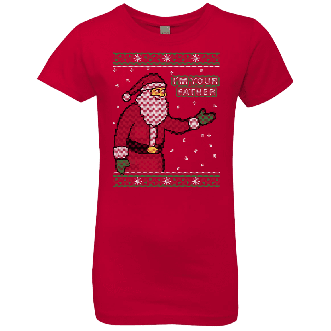 T-Shirts Red / YXS Spoiler Christmas Sweater Girls Premium T-Shirt