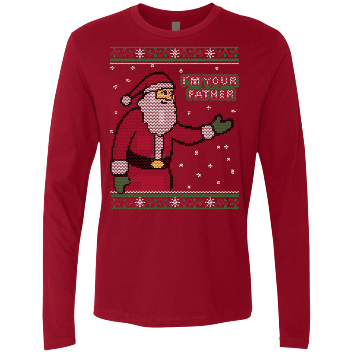 T-Shirts Cardinal / Small Spoiler Christmas Sweater Men's Premium Long Sleeve