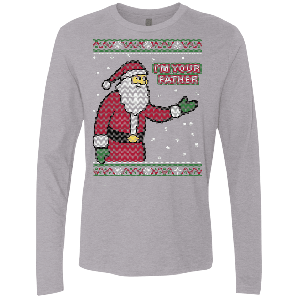 T-Shirts Heather Grey / Small Spoiler Christmas Sweater Men's Premium Long Sleeve