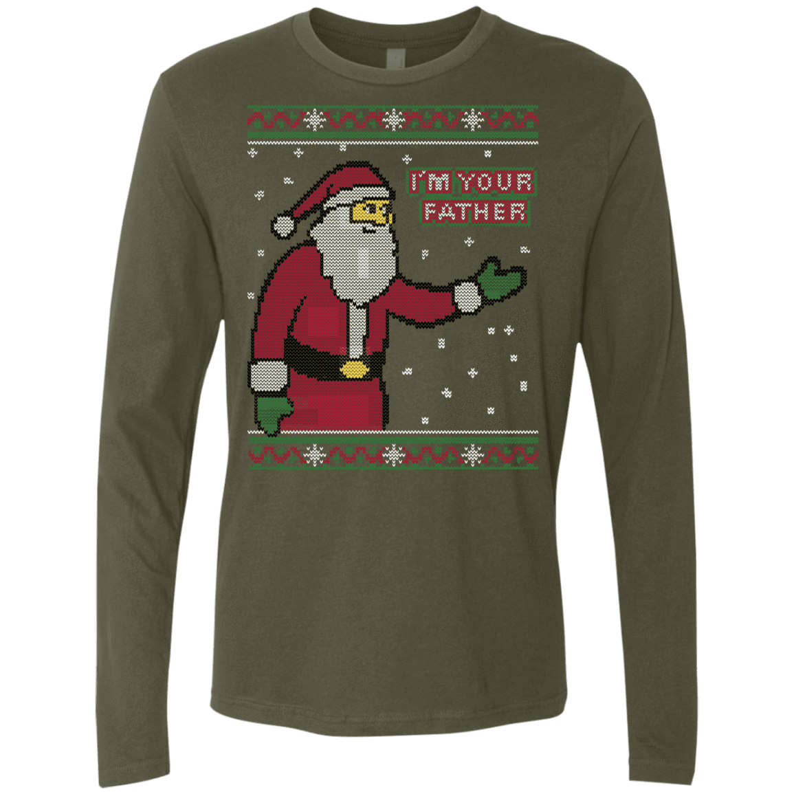 T-Shirts Military Green / Small Spoiler Christmas Sweater Men's Premium Long Sleeve