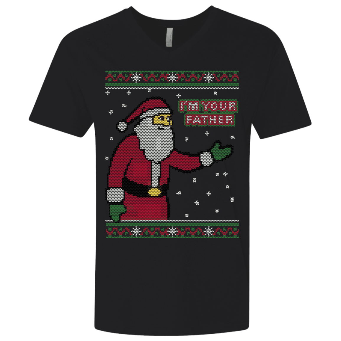 T-Shirts Black / X-Small Spoiler Christmas Sweater Men's Premium V-Neck