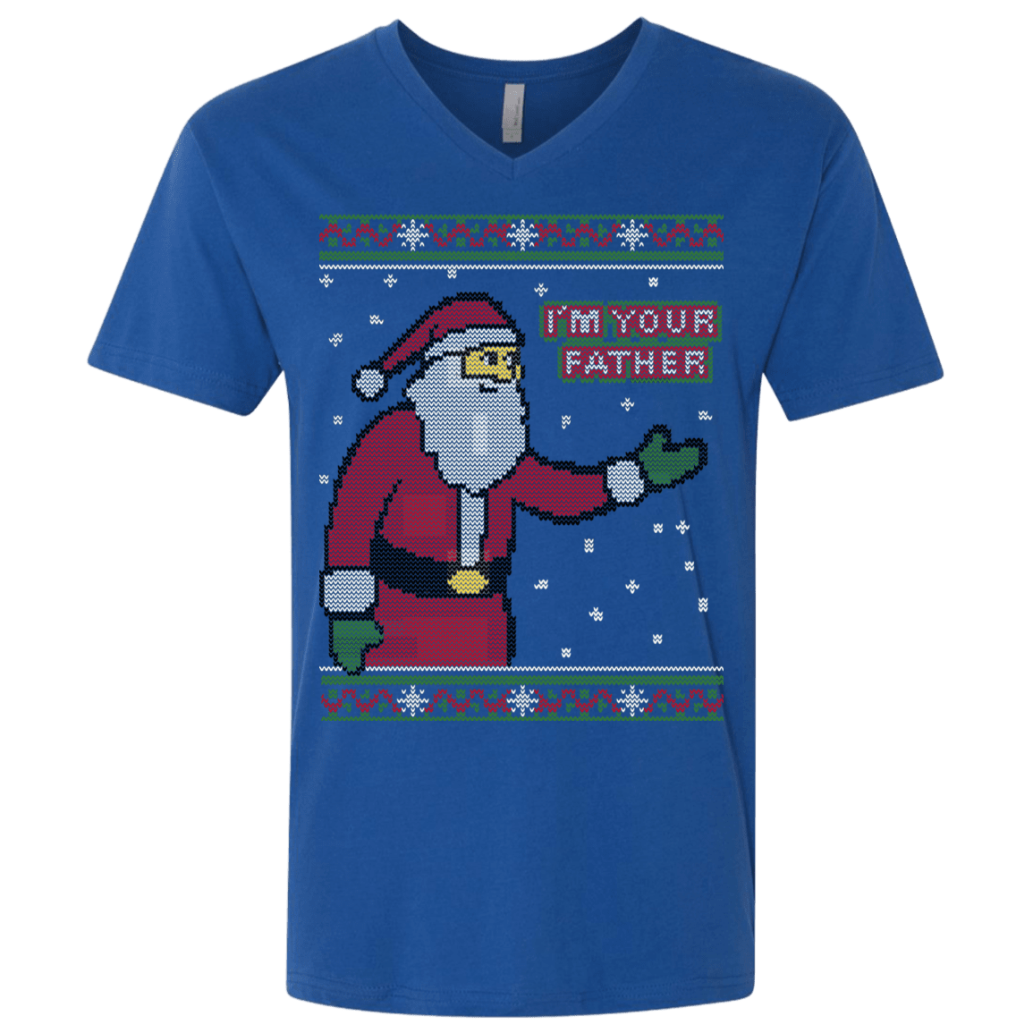 T-Shirts Royal / X-Small Spoiler Christmas Sweater Men's Premium V-Neck