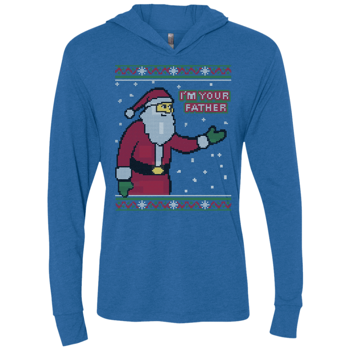 T-Shirts Vintage Royal / X-Small Spoiler Christmas Sweater Triblend Long Sleeve Hoodie Tee