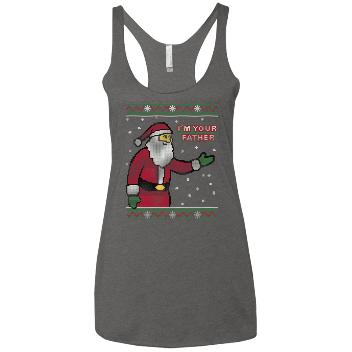 T-Shirts Premium Heather / X-Small Spoiler Christmas Sweater Women's Triblend Racerback Tank