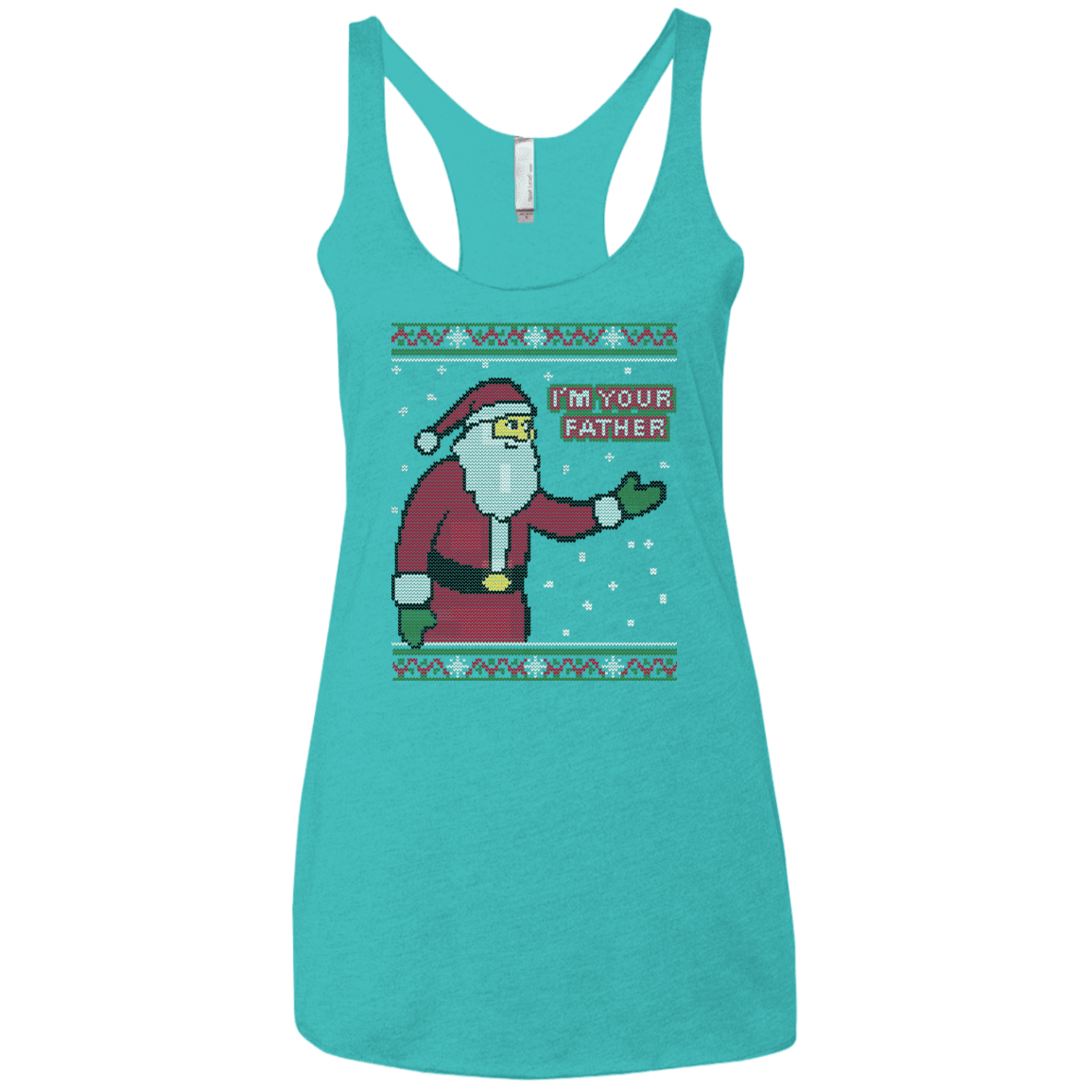 T-Shirts Tahiti Blue / X-Small Spoiler Christmas Sweater Women's Triblend Racerback Tank