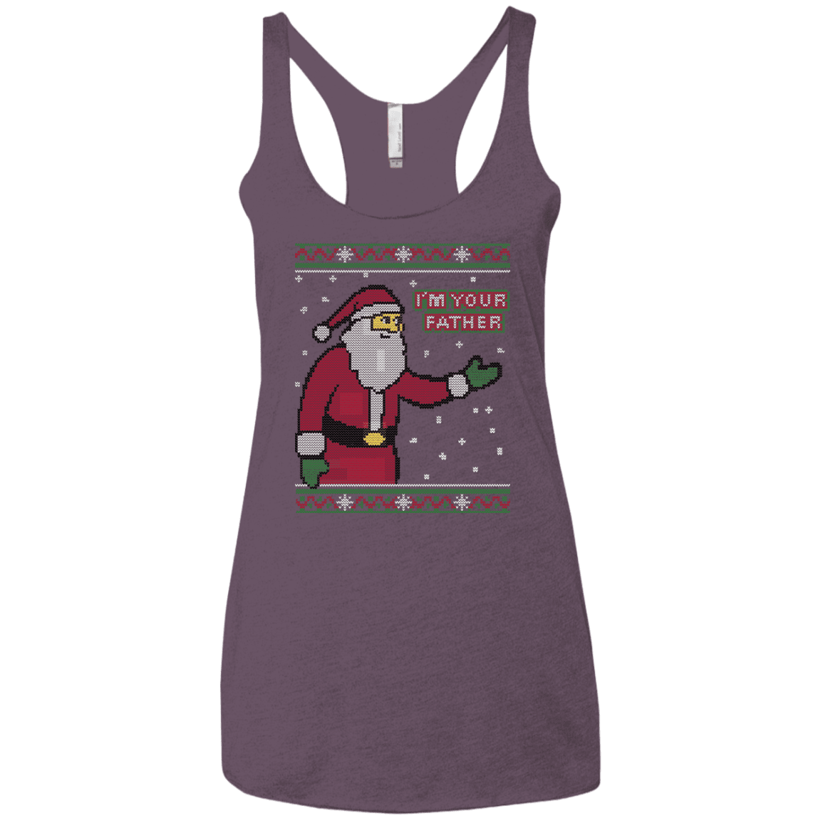 T-Shirts Vintage Purple / X-Small Spoiler Christmas Sweater Women's Triblend Racerback Tank