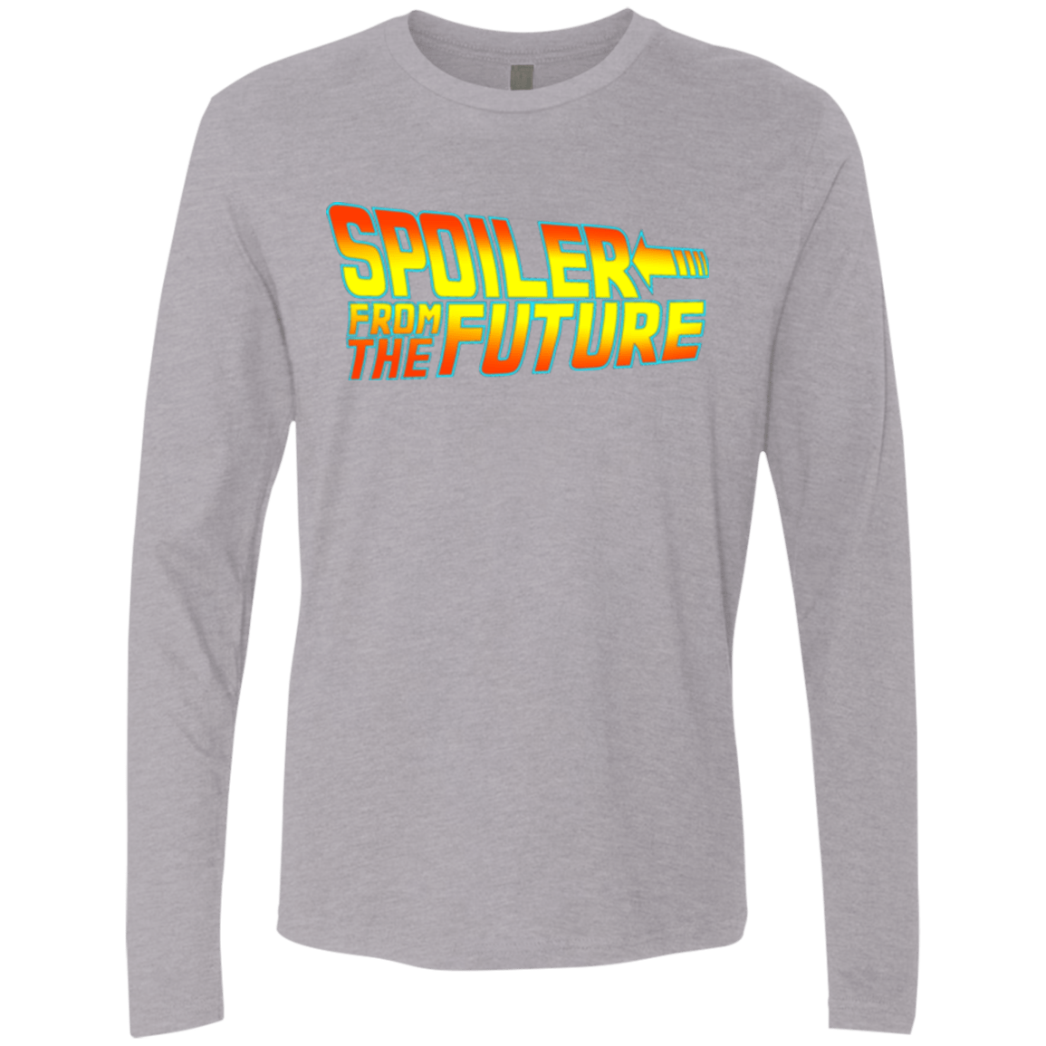 T-Shirts Heather Grey / Small Spoiler from the future Men's Premium Long Sleeve