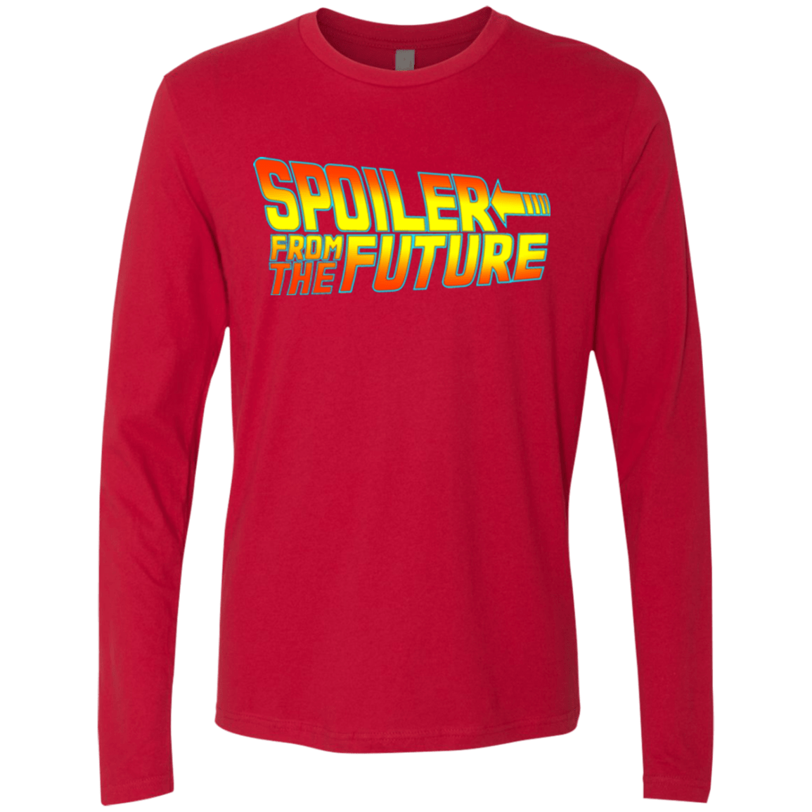 T-Shirts Red / Small Spoiler from the future Men's Premium Long Sleeve