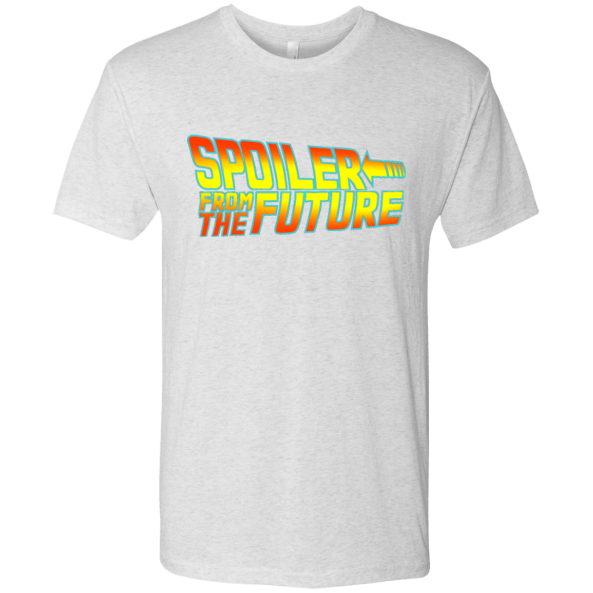 T-Shirts Heather White / Small Spoiler from the future Men's Triblend T-Shirt