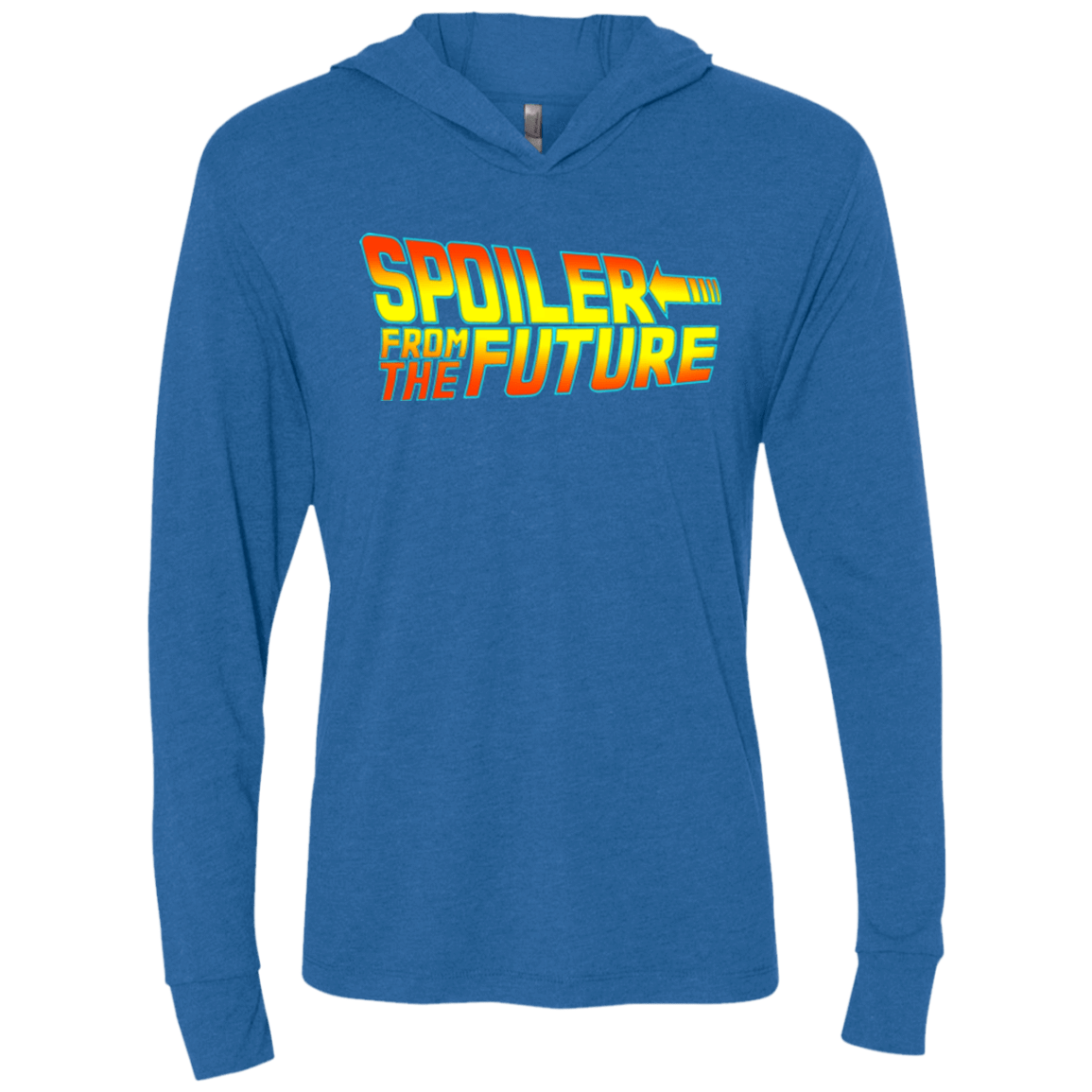 T-Shirts Vintage Royal / X-Small Spoiler from the future Triblend Long Sleeve Hoodie Tee