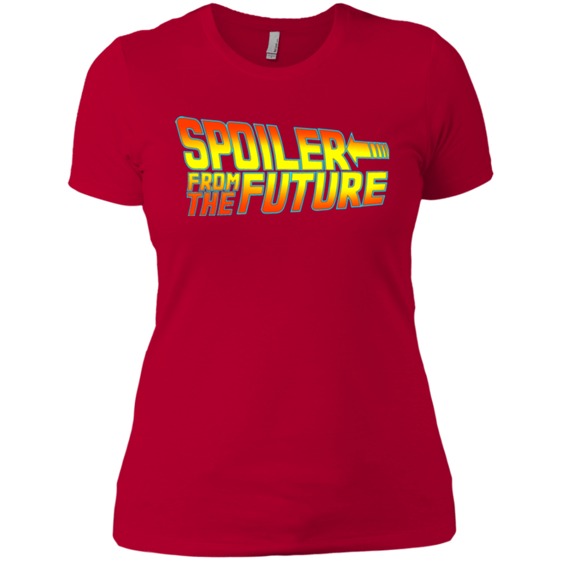 T-Shirts Red / X-Small Spoiler from the future Women's Premium T-Shirt