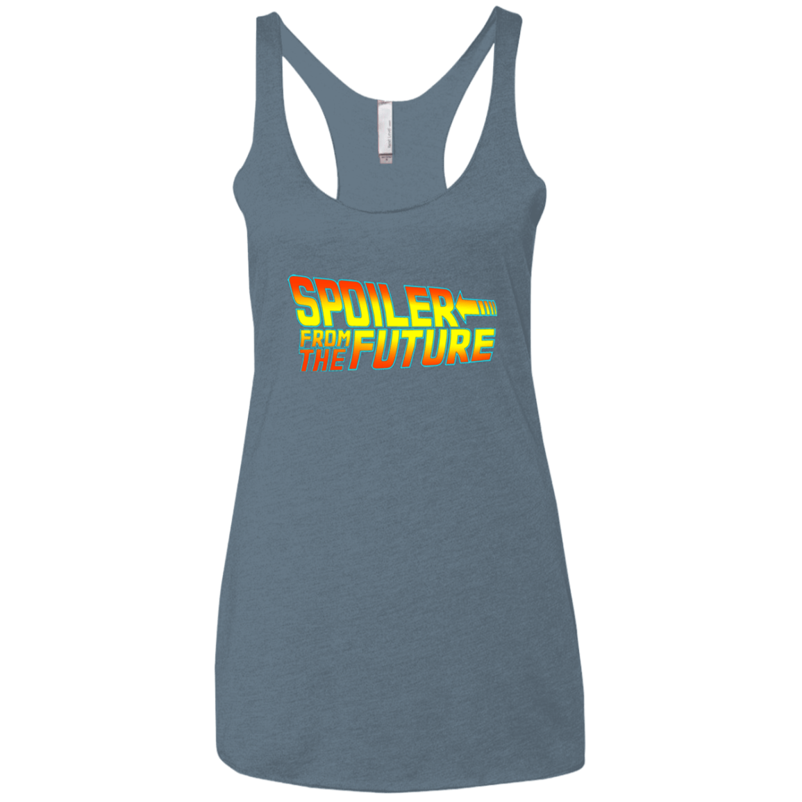 T-Shirts Indigo / X-Small Spoiler from the future Women's Triblend Racerback Tank