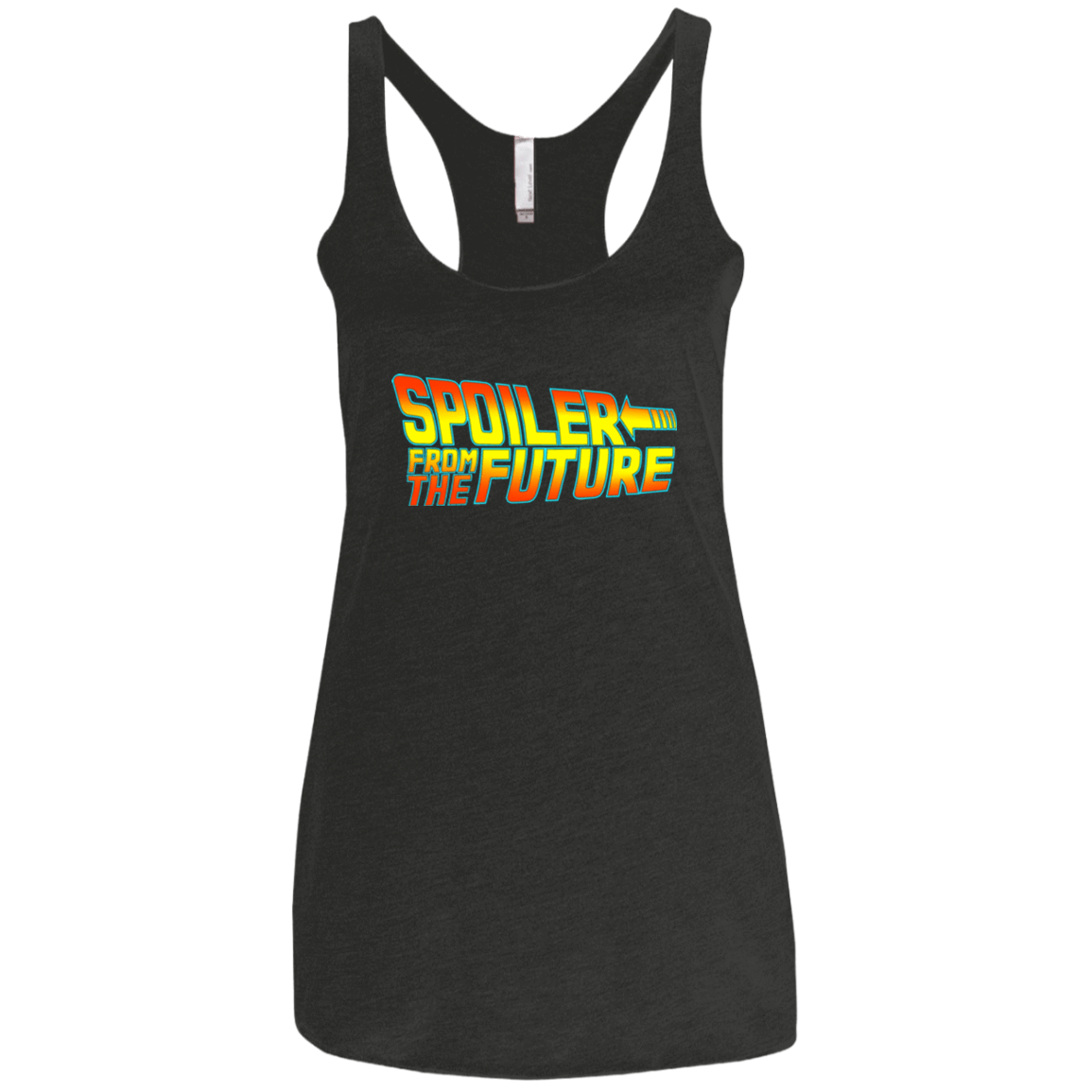 T-Shirts Vintage Black / X-Small Spoiler from the future Women's Triblend Racerback Tank