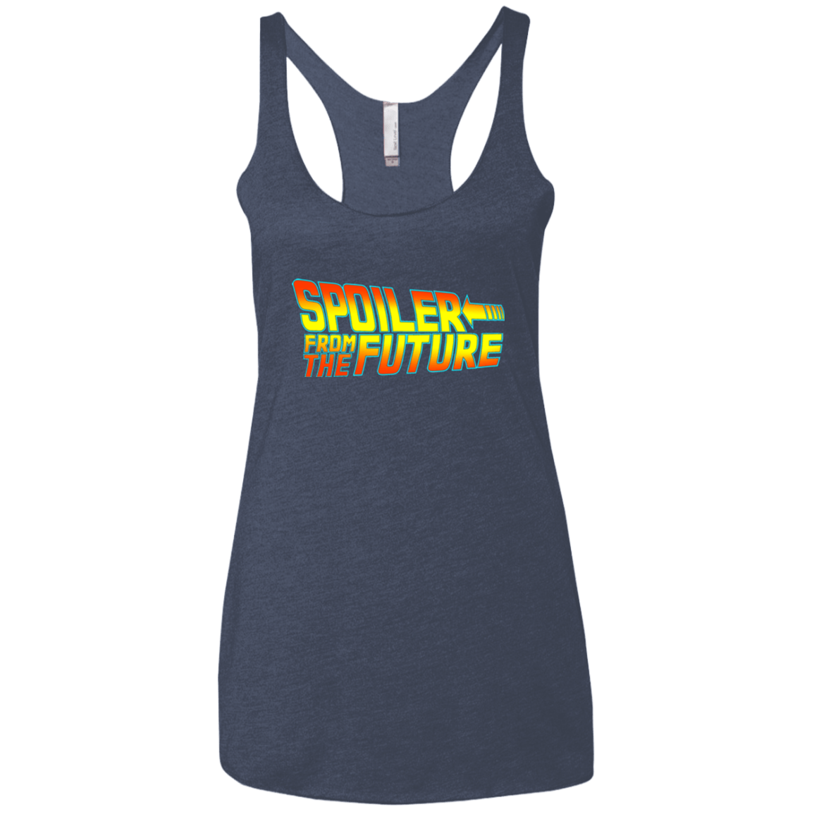 T-Shirts Vintage Navy / X-Small Spoiler from the future Women's Triblend Racerback Tank