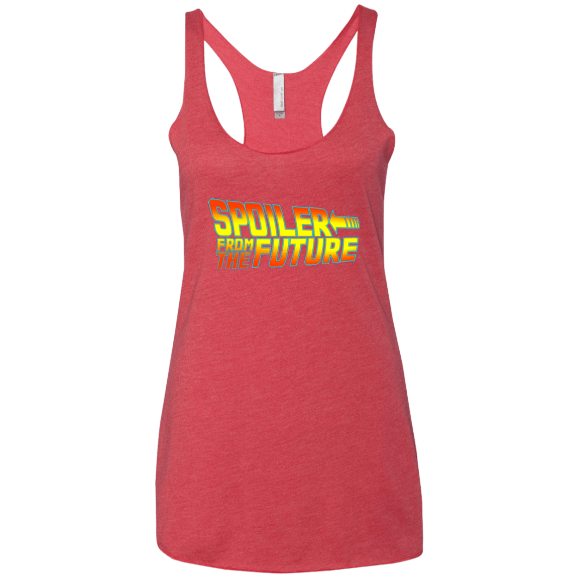 T-Shirts Vintage Red / X-Small Spoiler from the future Women's Triblend Racerback Tank