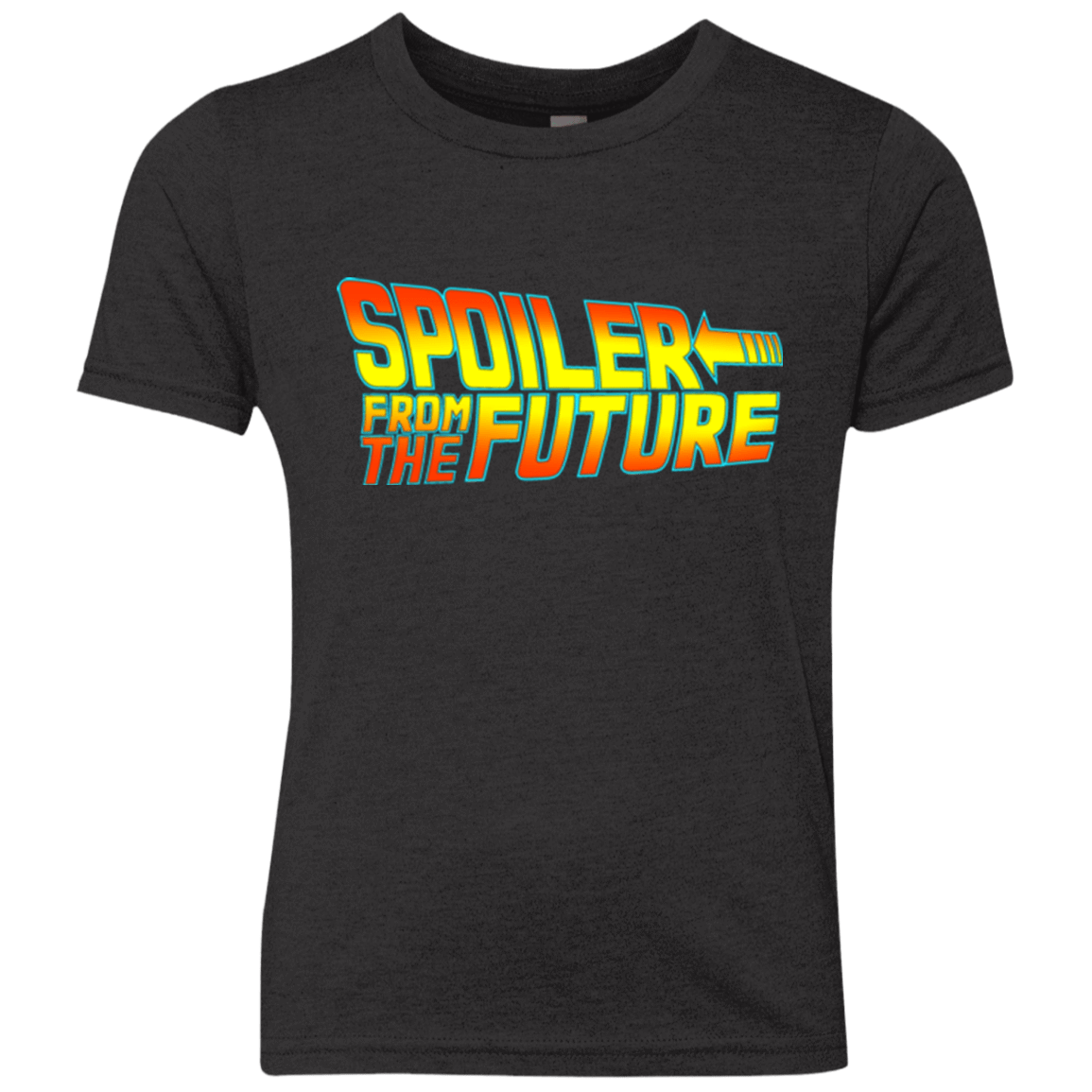 T-Shirts Vintage Black / YXS Spoiler from the future Youth Triblend T-Shirt