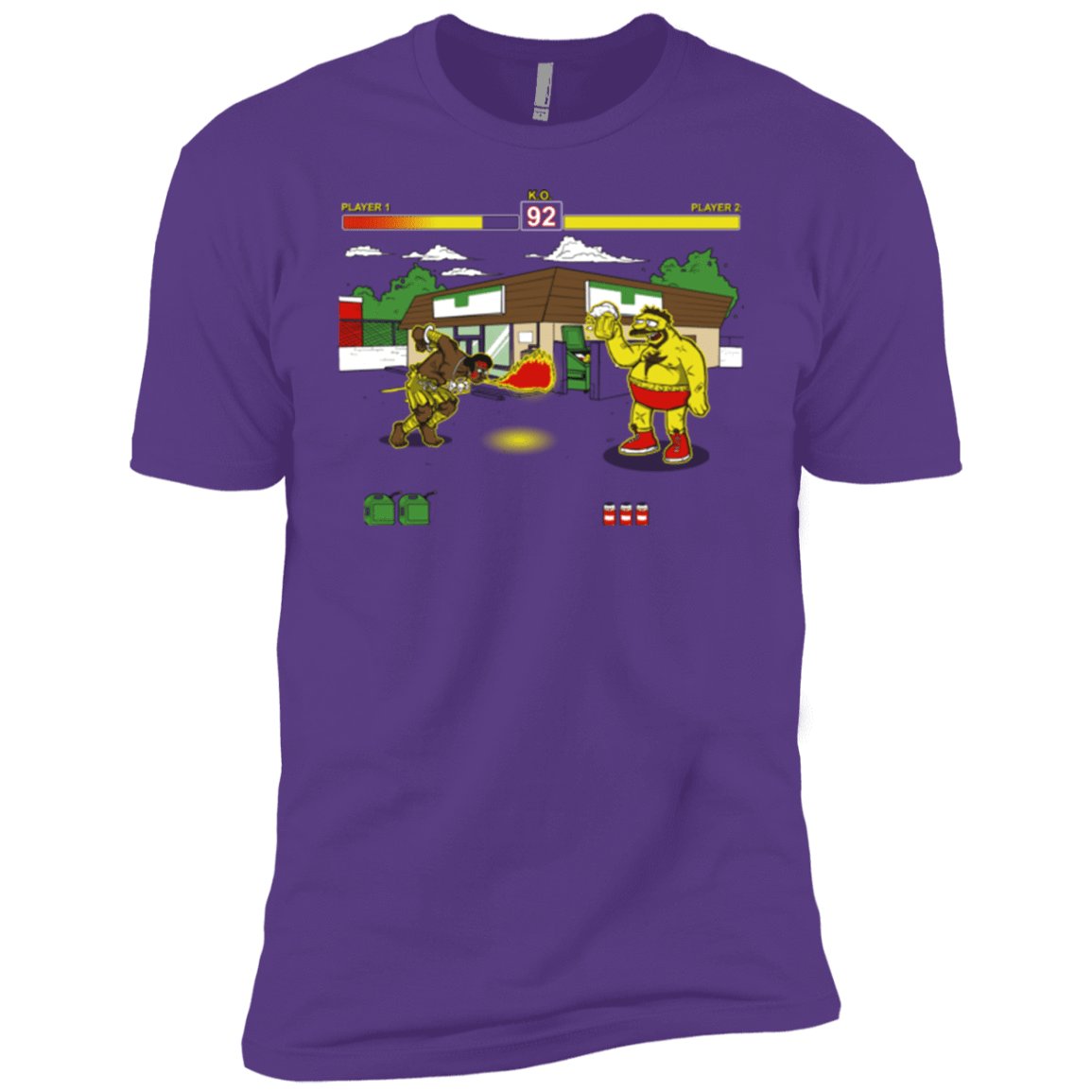 T-Shirts Purple Rush / YXS Springfield Fighter Boys Premium T-Shirt