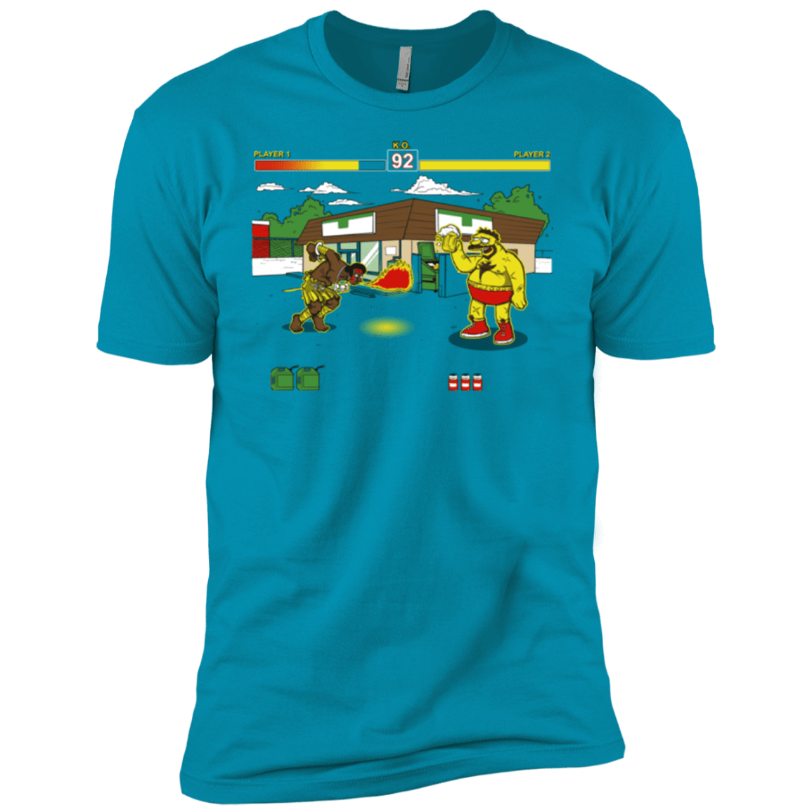 T-Shirts Turquoise / YXS Springfield Fighter Boys Premium T-Shirt