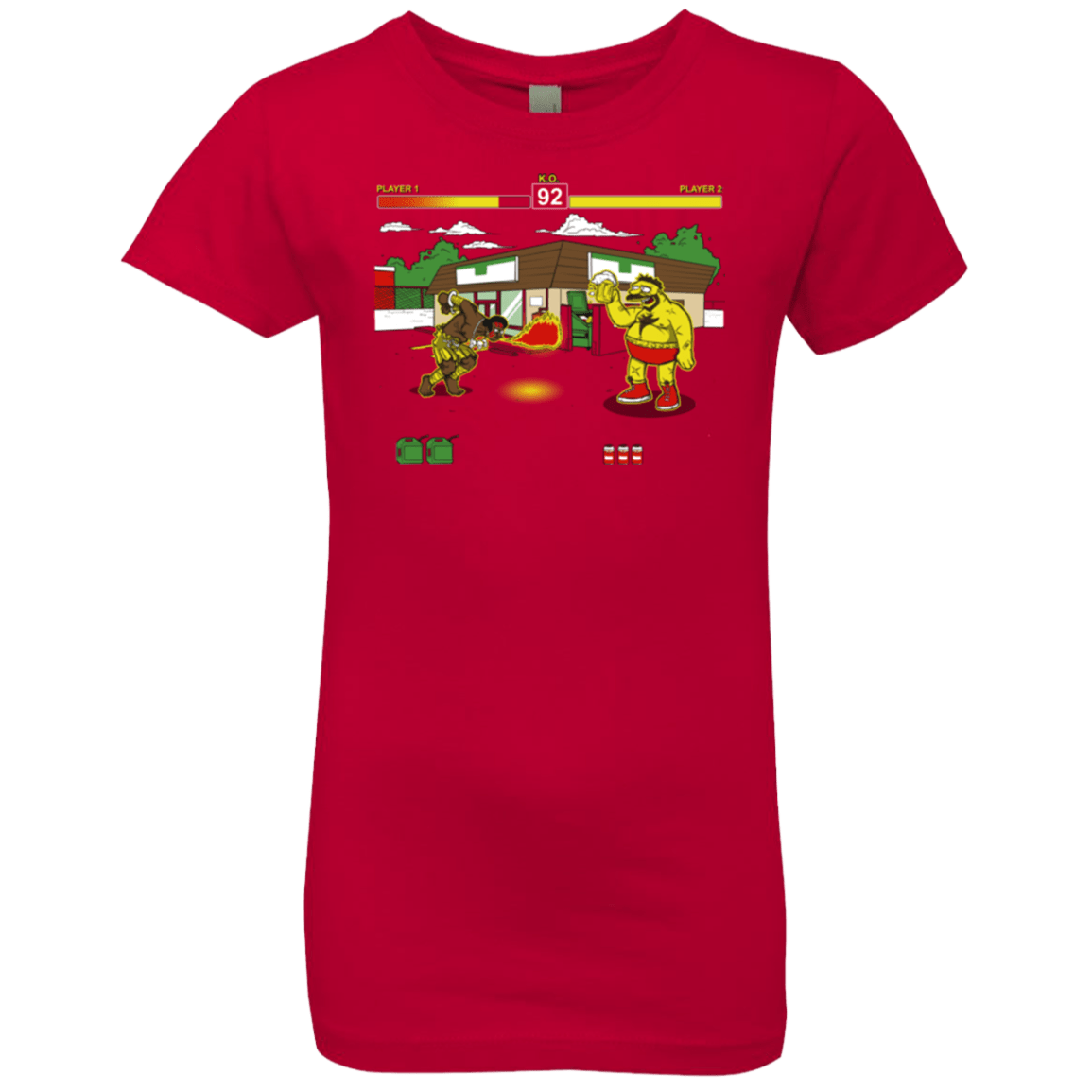 T-Shirts Red / YXS Springfield Fighter Girls Premium T-Shirt