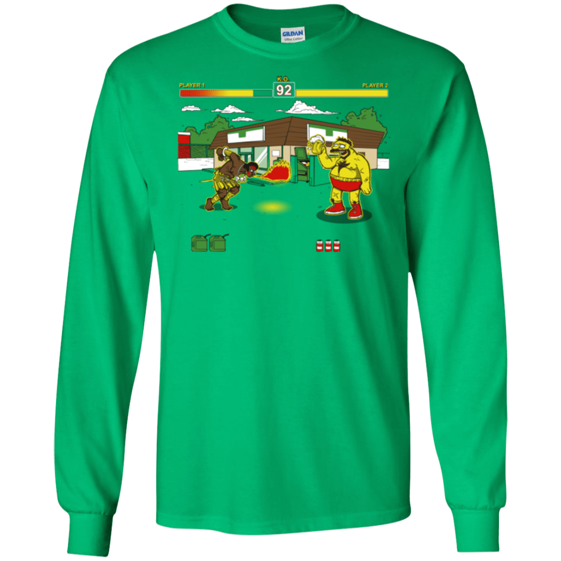 T-Shirts Irish Green / S Springfield Fighter Men's Long Sleeve T-Shirt