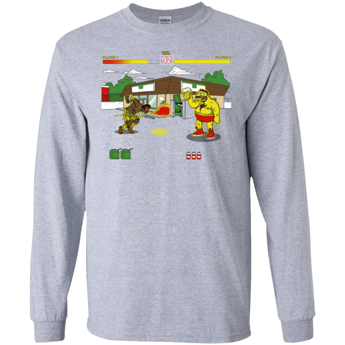 T-Shirts Sport Grey / S Springfield Fighter Men's Long Sleeve T-Shirt