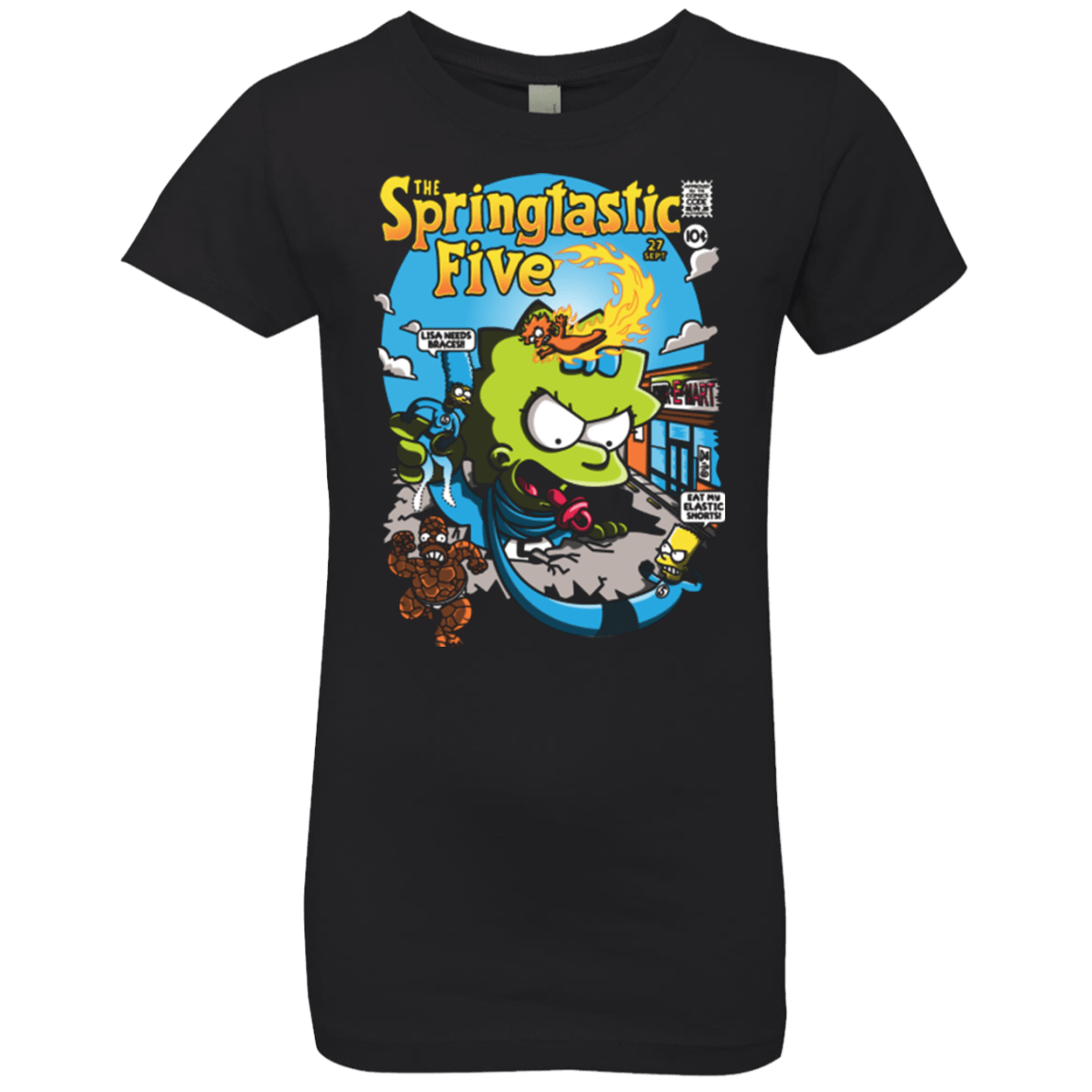 T-Shirts Black / YXS Springtastic Girls Premium T-Shirt