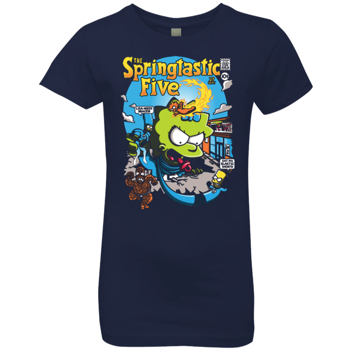 T-Shirts Midnight Navy / YXS Springtastic Girls Premium T-Shirt