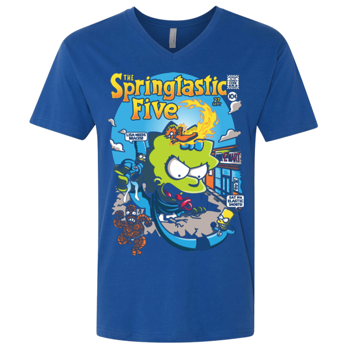 T-Shirts Royal / X-Small Springtastic Men's Premium V-Neck