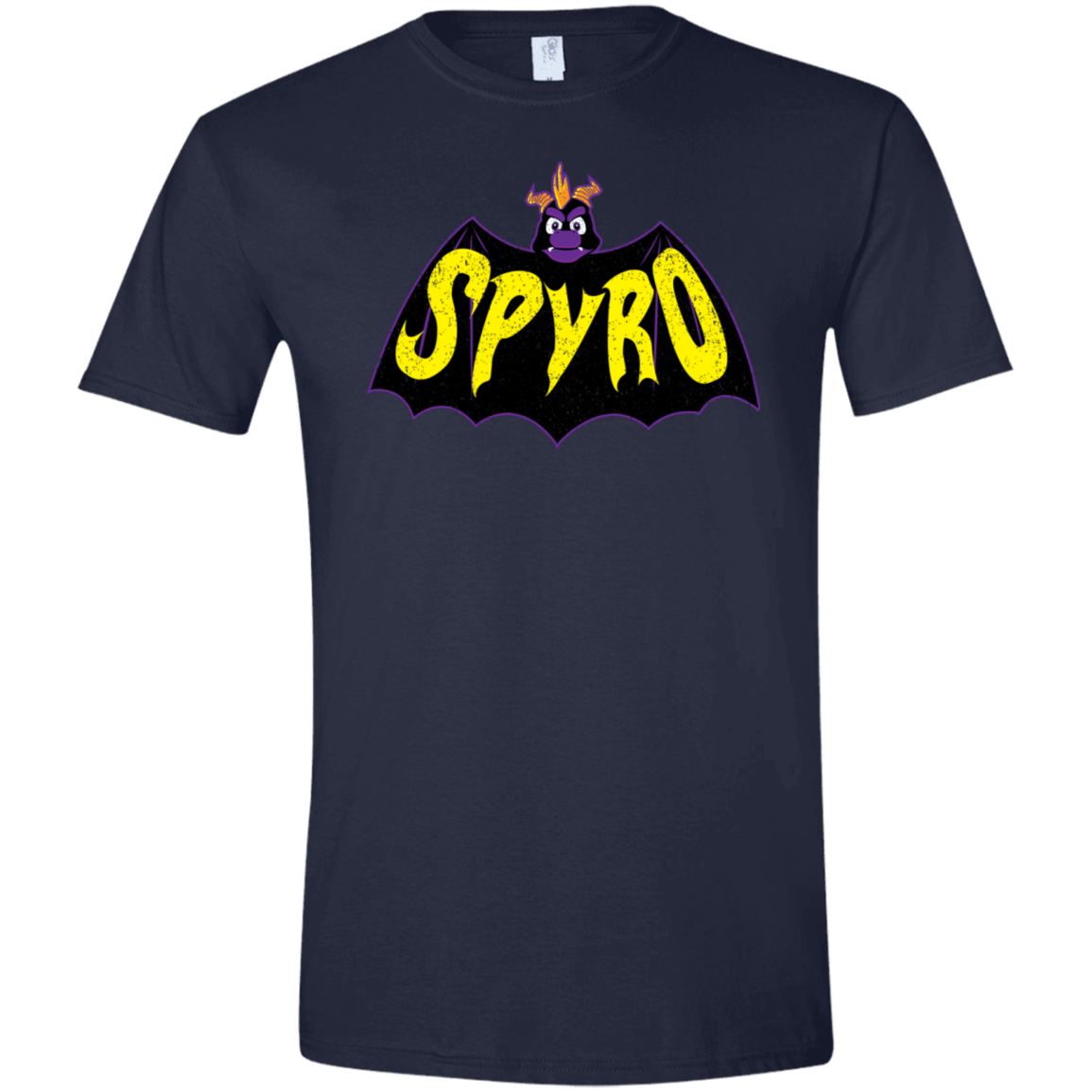T-Shirts Navy / X-Small Spyro Men's Semi-Fitted Softstyle