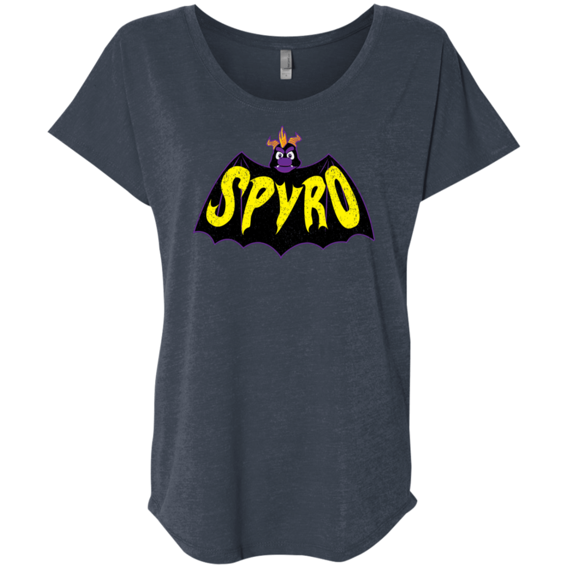 T-Shirts Vintage Navy / X-Small Spyro Triblend Dolman Sleeve
