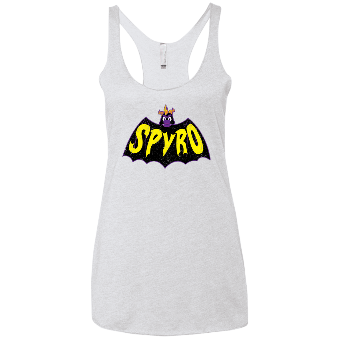 T-Shirts Heather White / X-Small Spyro Women's Triblend Racerback Tank