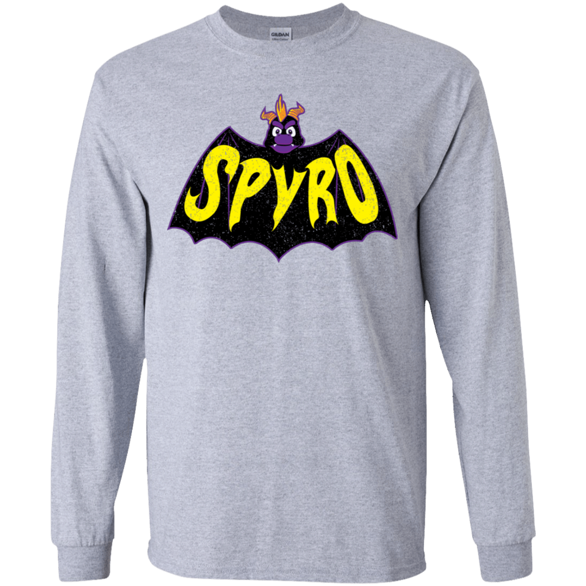 T-Shirts Sport Grey / YS Spyro Youth Long Sleeve T-Shirt