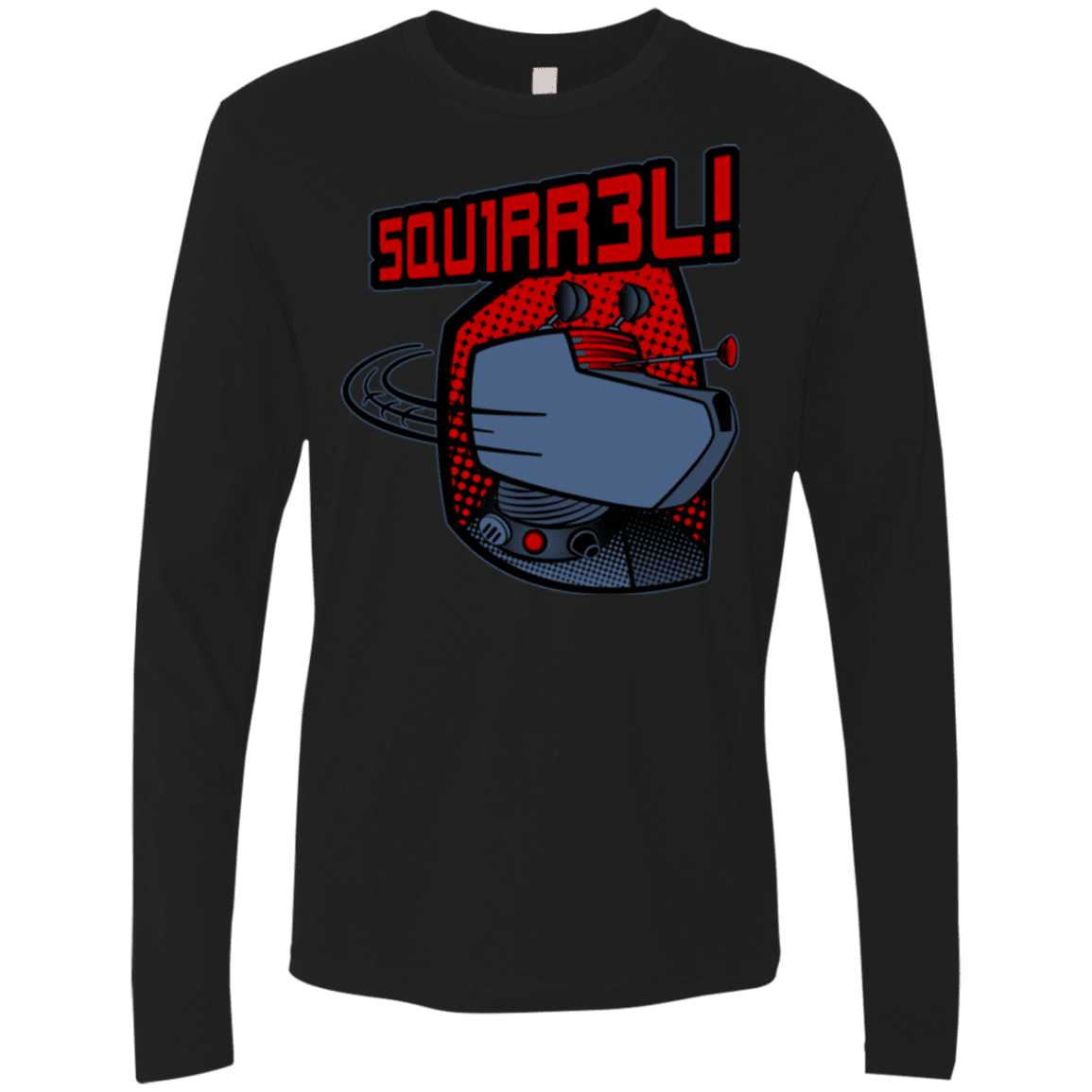 T-Shirts Black / Small Squirrel Men's Premium Long Sleeve