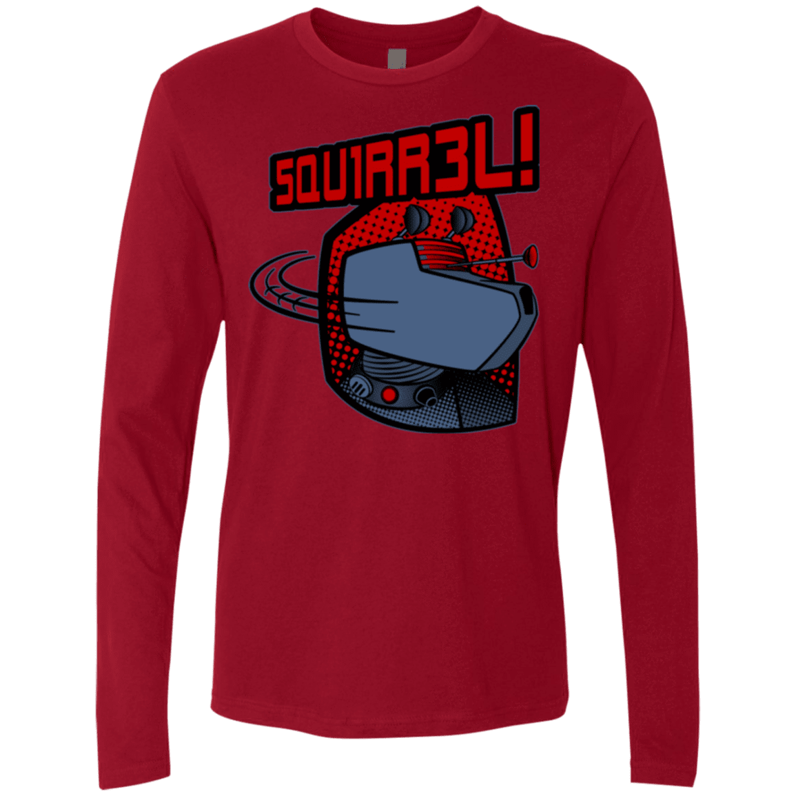 T-Shirts Cardinal / Small Squirrel Men's Premium Long Sleeve