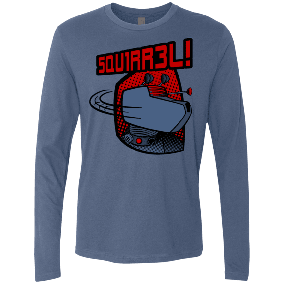 T-Shirts Indigo / Small Squirrel Men's Premium Long Sleeve