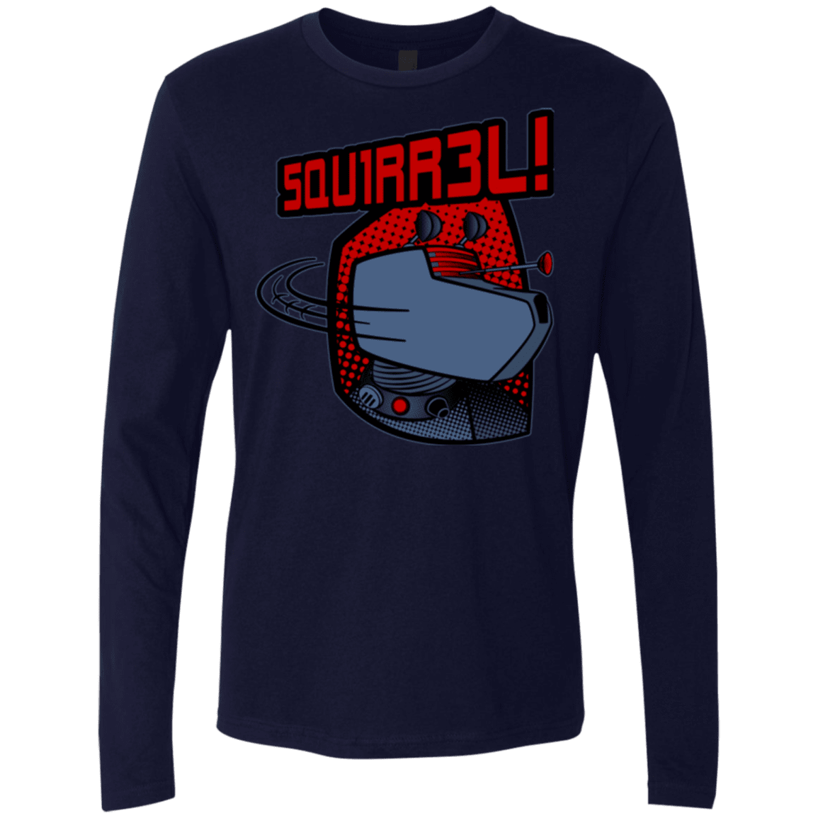 T-Shirts Midnight Navy / Small Squirrel Men's Premium Long Sleeve