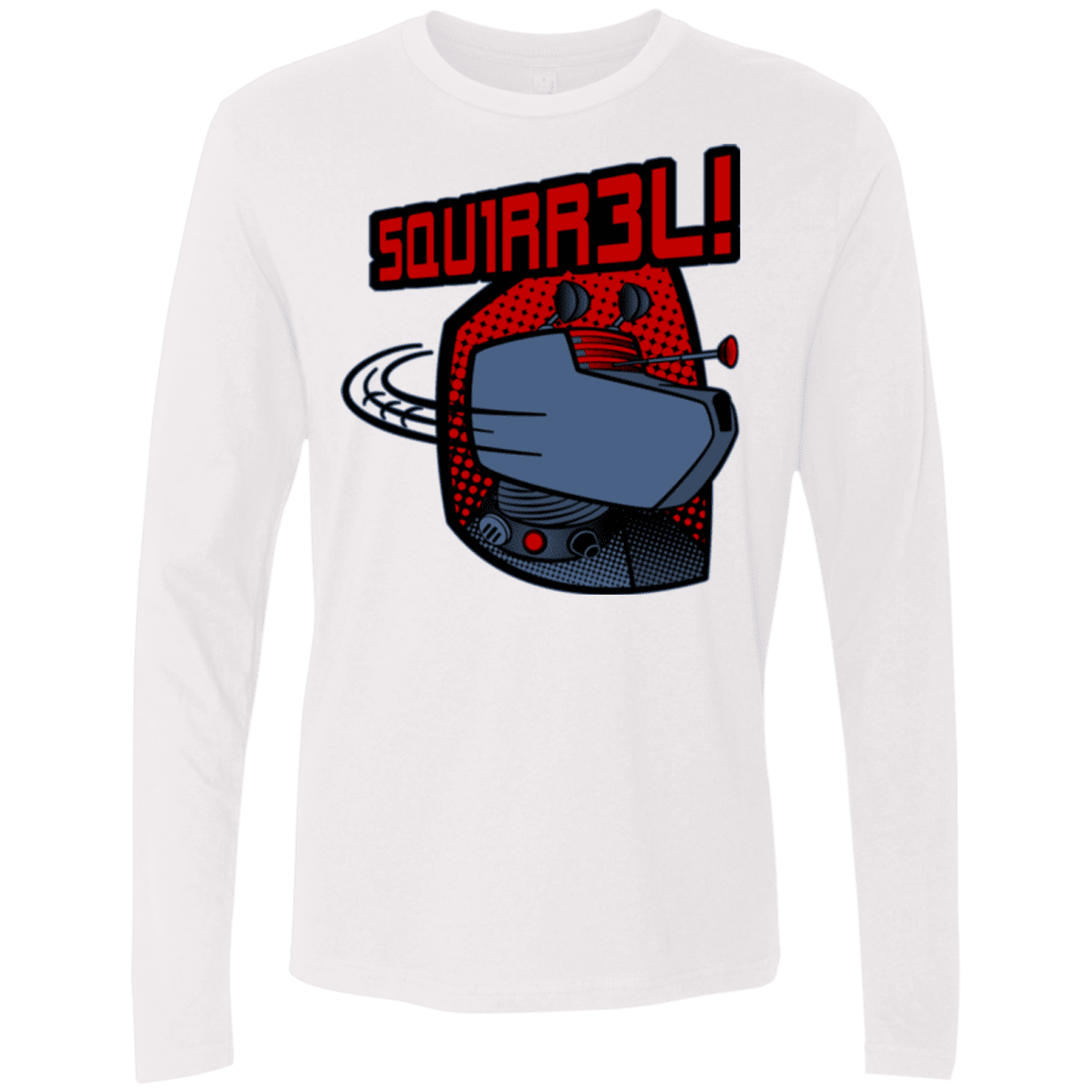 T-Shirts White / Small Squirrel Men's Premium Long Sleeve