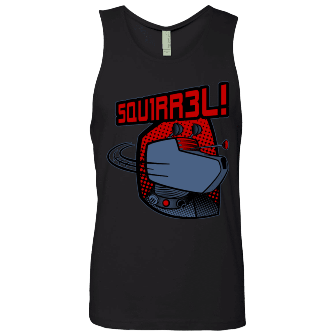 T-Shirts Black / Small Squirrel Men's Premium Tank Top