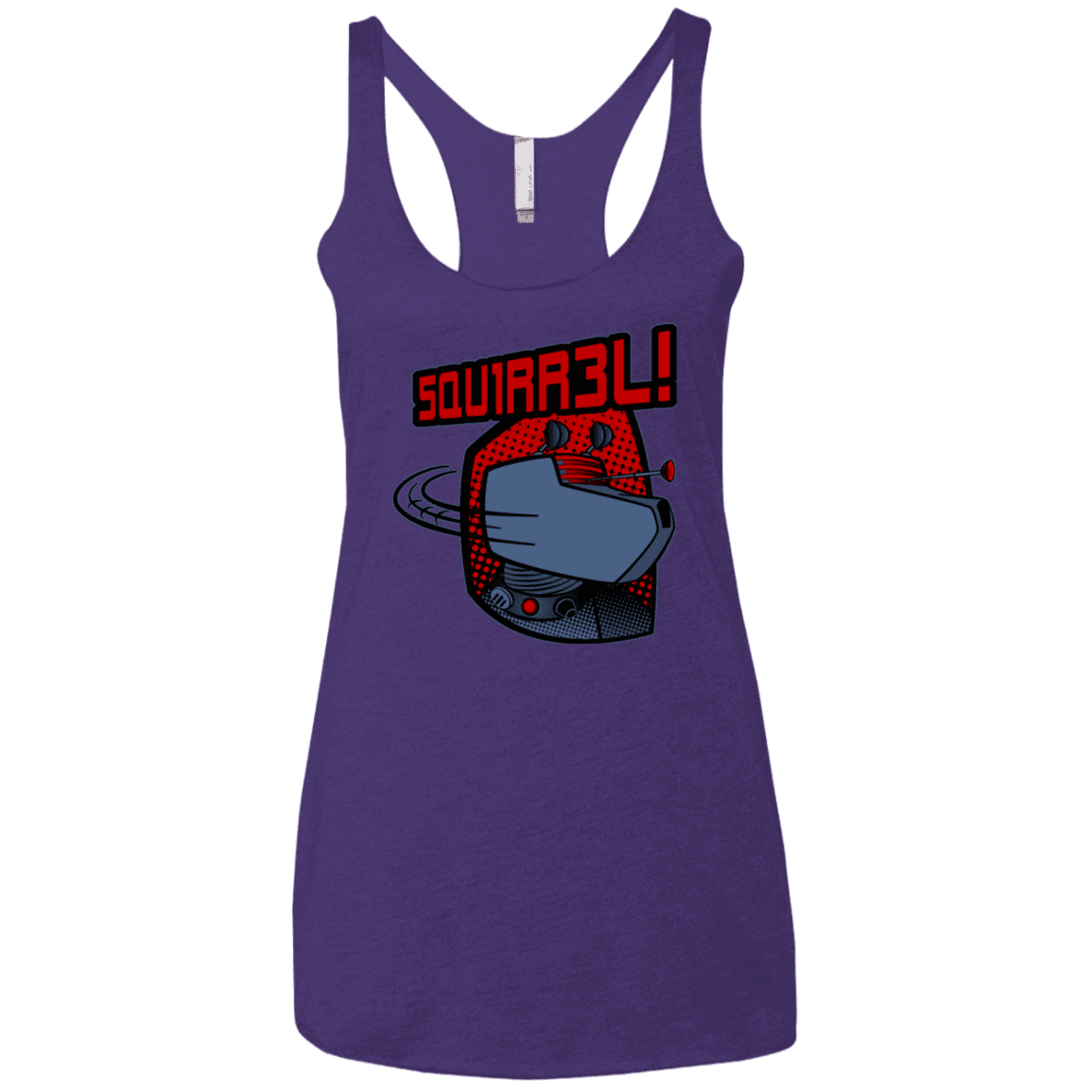 T-Shirts Purple / X-Small Squirrel Women's Triblend Racerback Tank