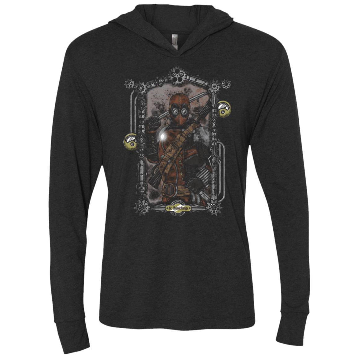 T-Shirts Vintage Black / X-Small Sr Chimichanga Triblend Long Sleeve Hoodie Tee