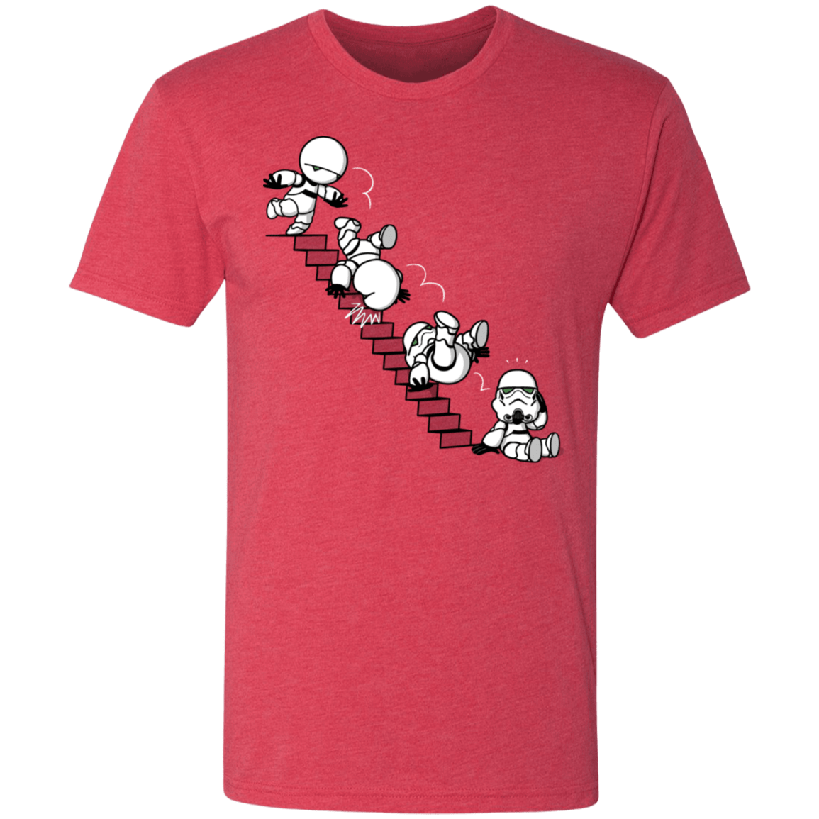 T-Shirts Vintage Red / S Stairs Trooper Men's Triblend T-Shirt