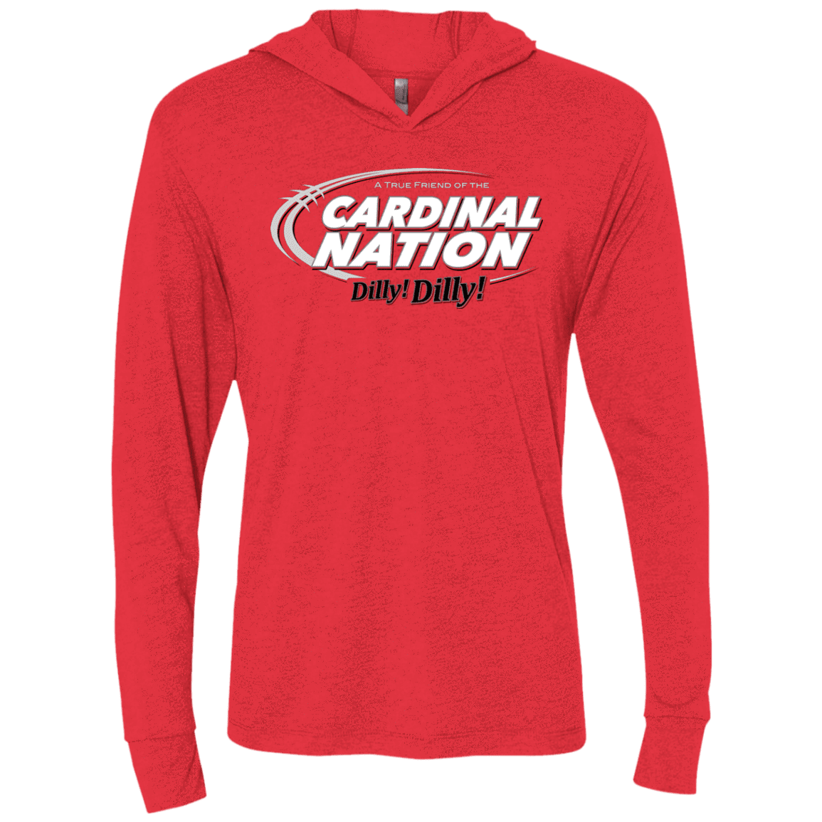 T-Shirts Vintage Red / X-Small Stanford Dilly Dilly Triblend Long Sleeve Hoodie Tee