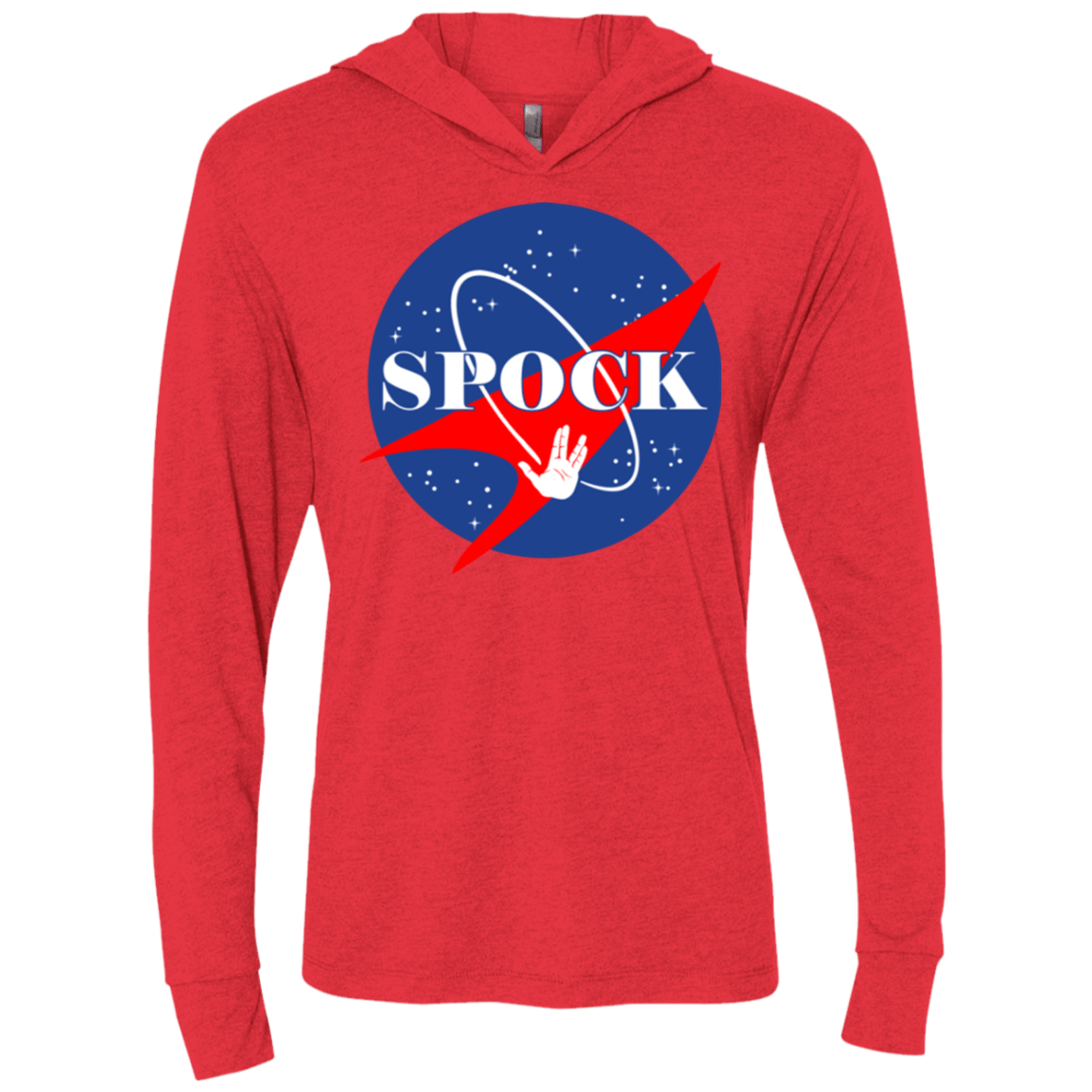 T-Shirts Vintage Red / X-Small Star captain Triblend Long Sleeve Hoodie Tee