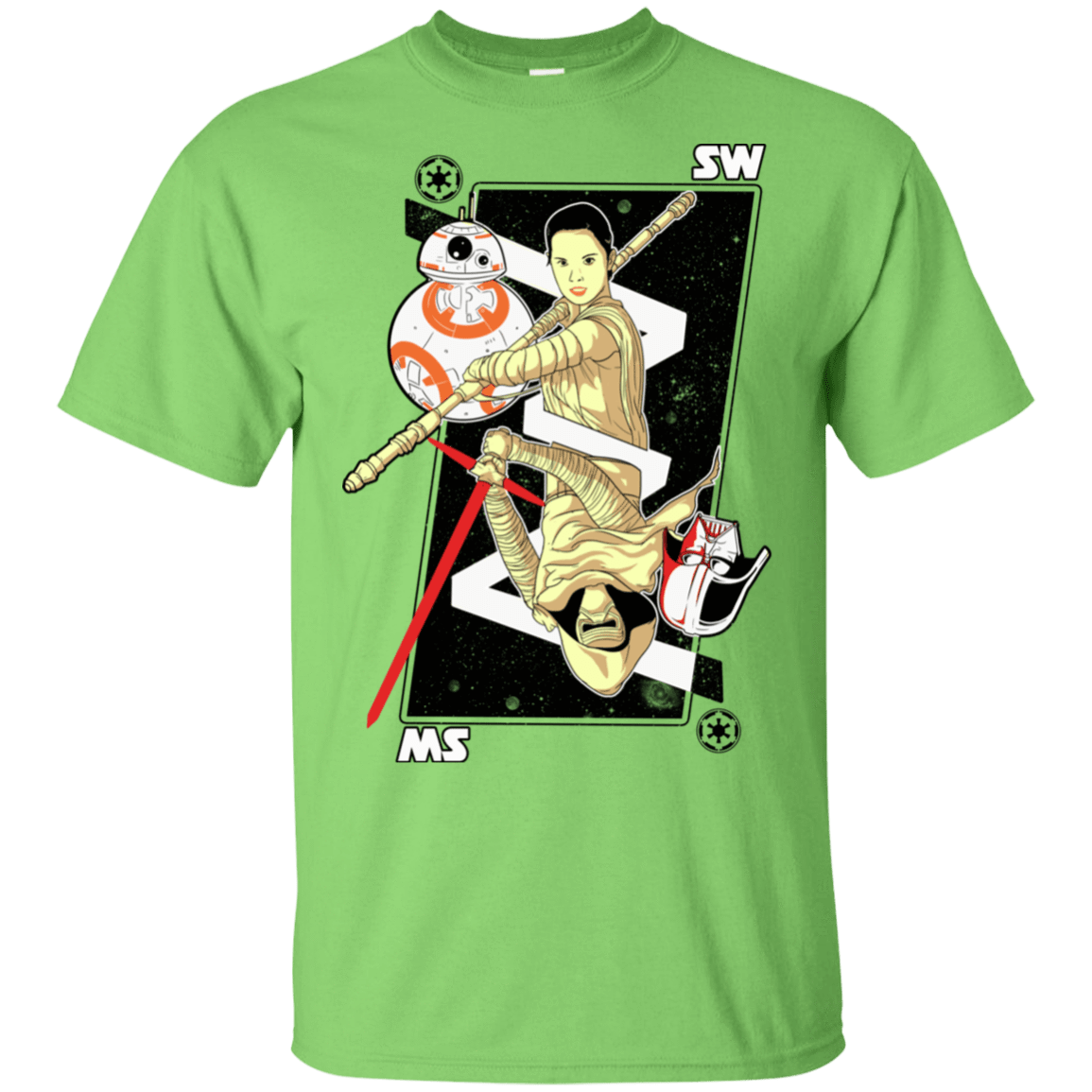 T-Shirts Lime / S Star Card T-Shirt