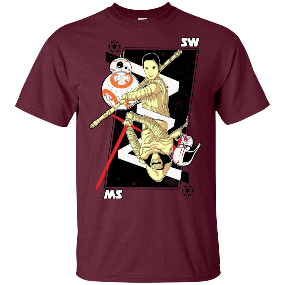 T-Shirts Maroon / S Star Card T-Shirt