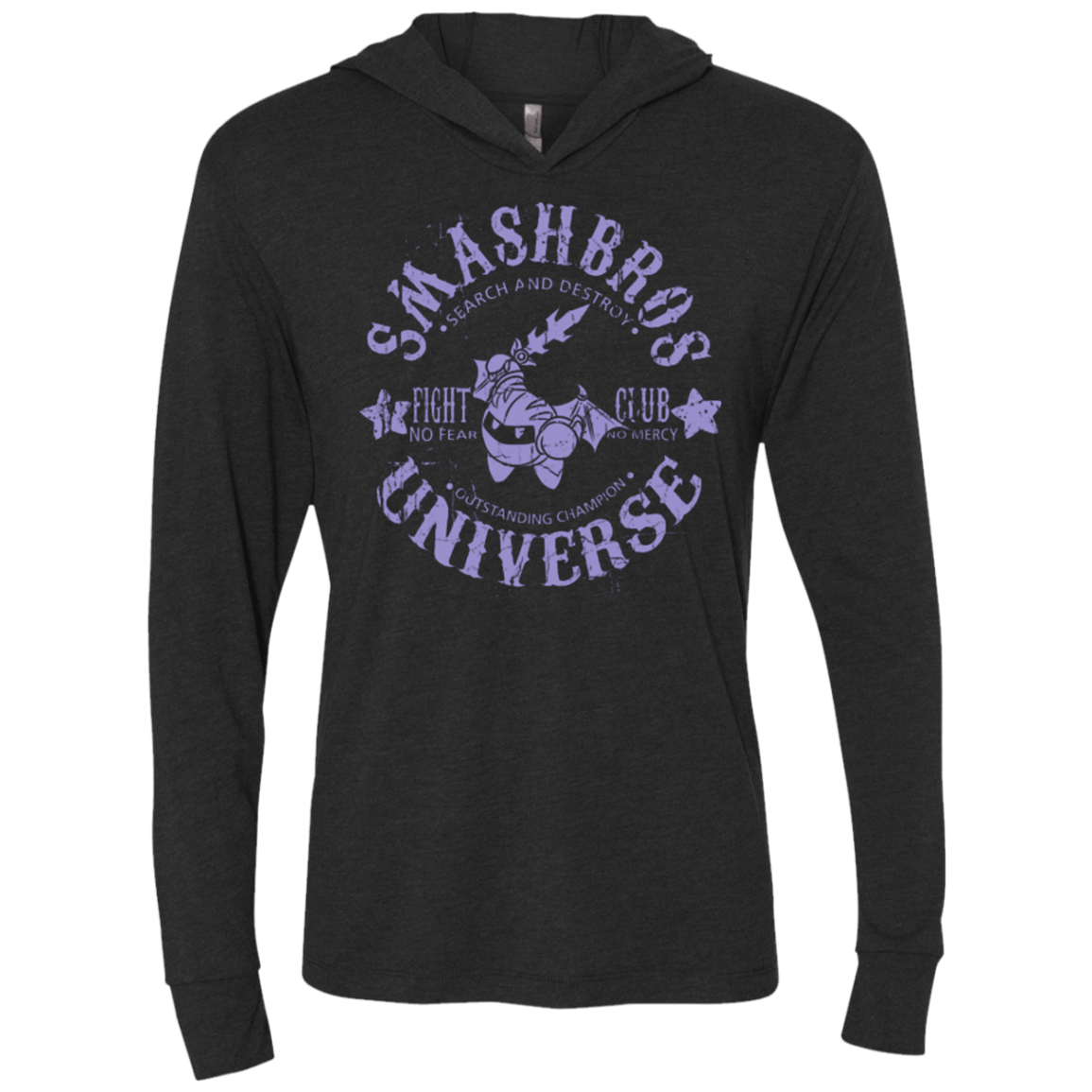 T-Shirts Vintage Black / X-Small STAR CHAMPION 2 Triblend Long Sleeve Hoodie Tee