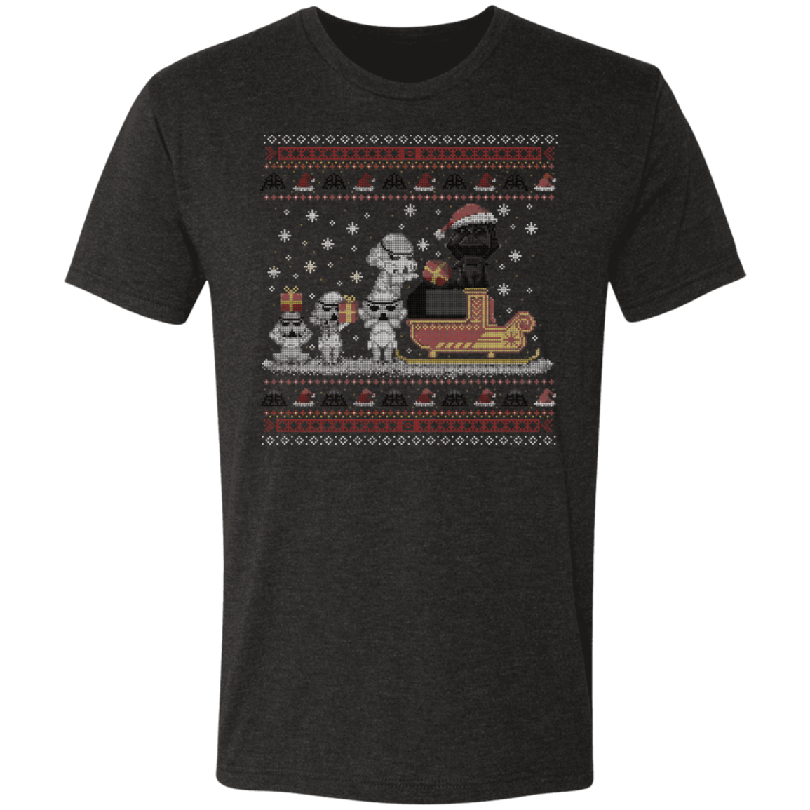 T-Shirts Vintage Black / S Star Christmas Men's Triblend T-Shirt